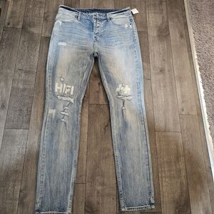Ksubi Chitch Vertigo Acubi Hi Fi Trashed Light  Blue Denim Pants Size 36 {J3}